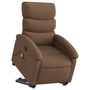 Voir la diapositive 3 : VIDAXL Fauteuil de massage inclinable Marron Tissu