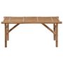 Voir la diapositive 3 : VIDAXL Banc de jardin pliable avec coussin 118 cm Bambou