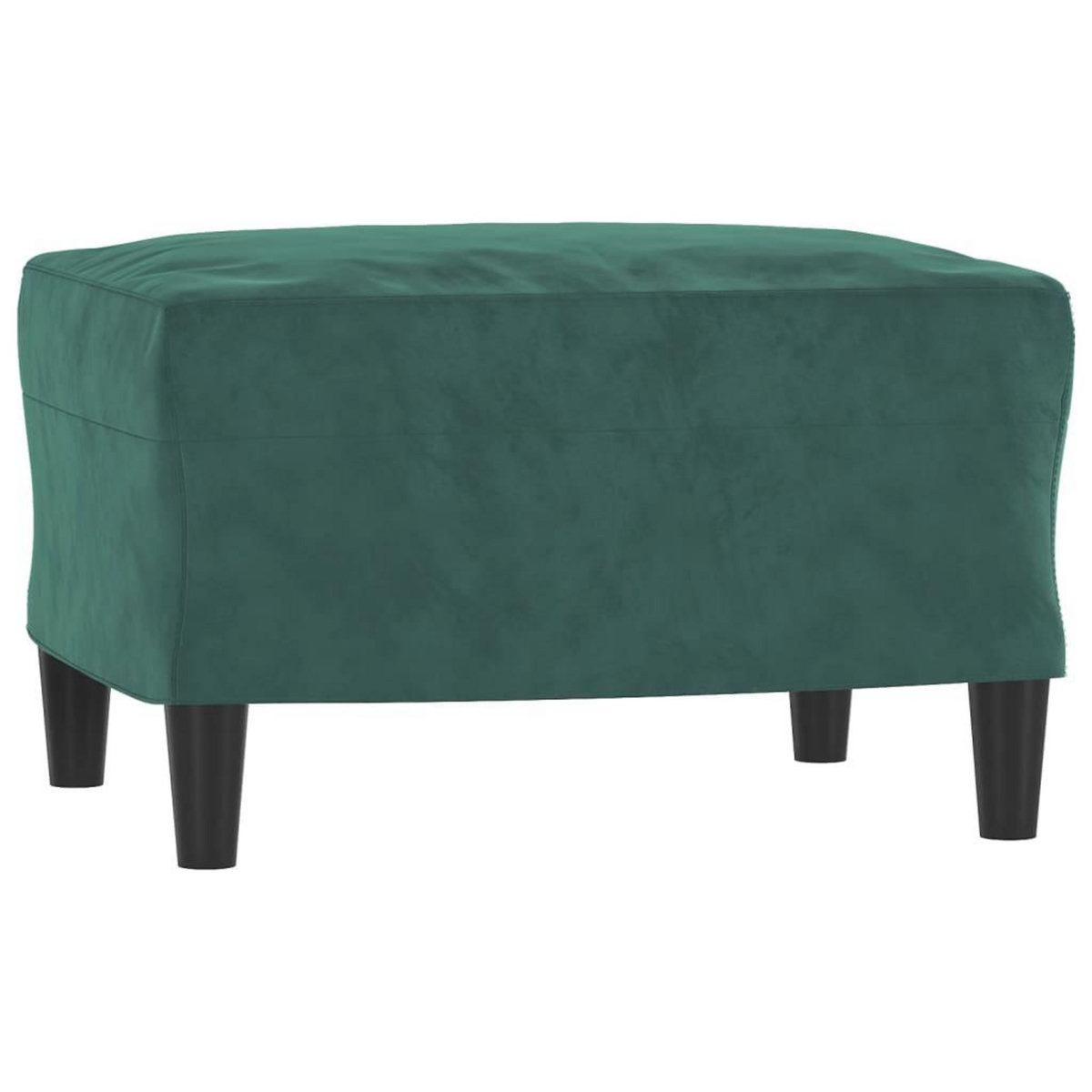 VIDAXL Ensemble de canapes 3 pcs avec coussins vert fonce velours