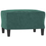 Voir la diapositive 5 : VIDAXL Ensemble de canapes 3 pcs avec coussins vert fonce velours