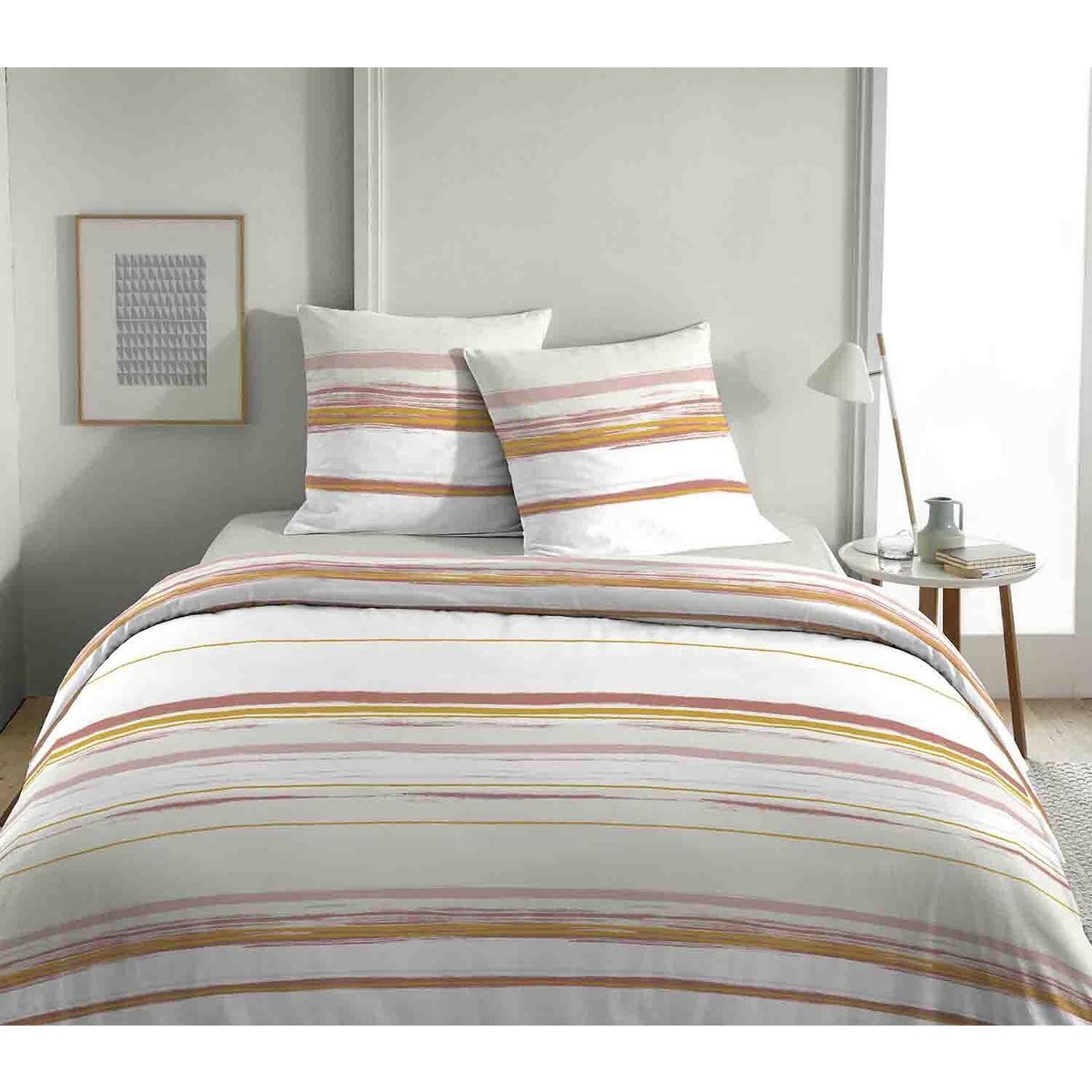 Home collection Parure housse de couette 100% coton 57fils slam