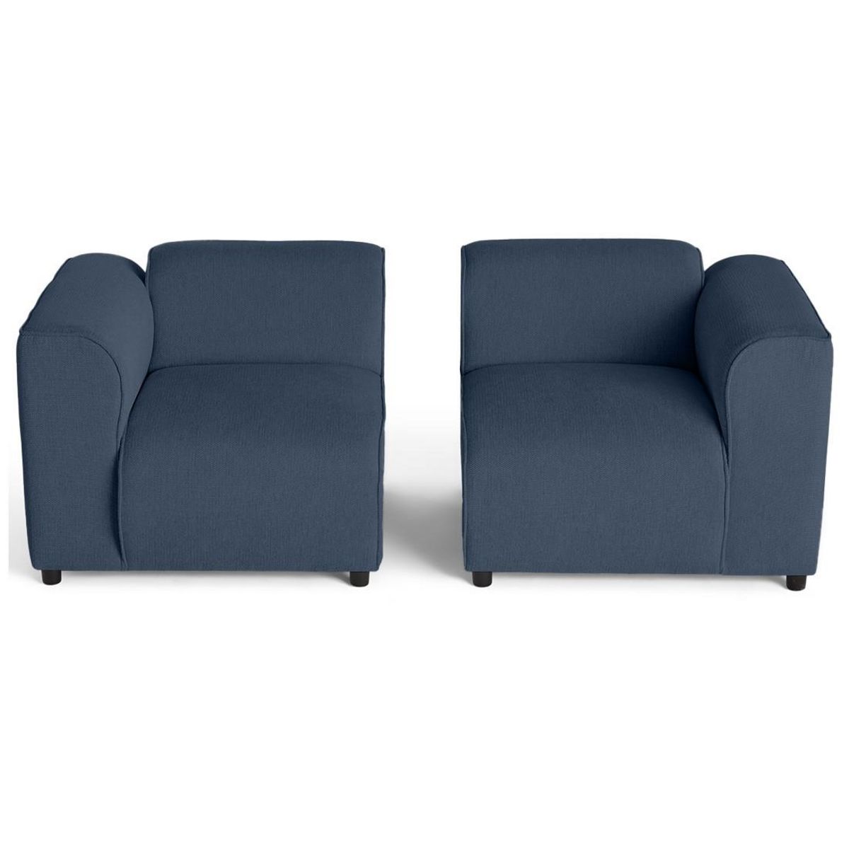 LISA DESIGN Suaro - canapé modulable 2 places en tissu texturé