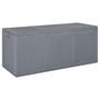 Voir la diapositive 1 : VIDAXL Boîte de rangement de jardin gris PP rotin 270 L