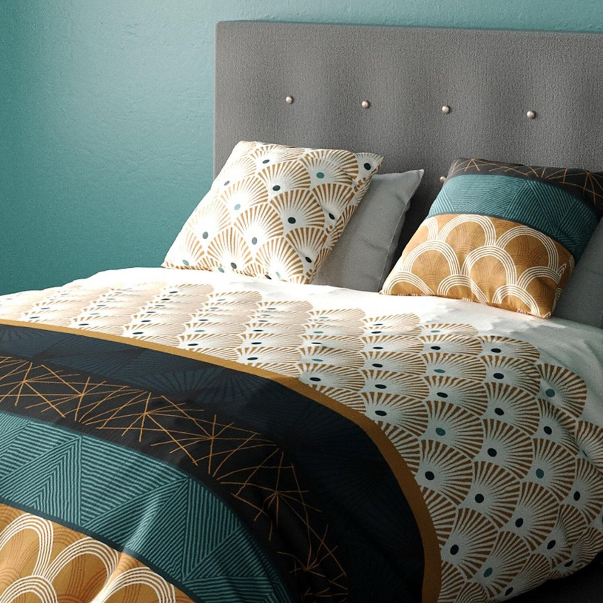 ATELIER DU COTON Parure housse de couette 100% coton 57fils , banguii