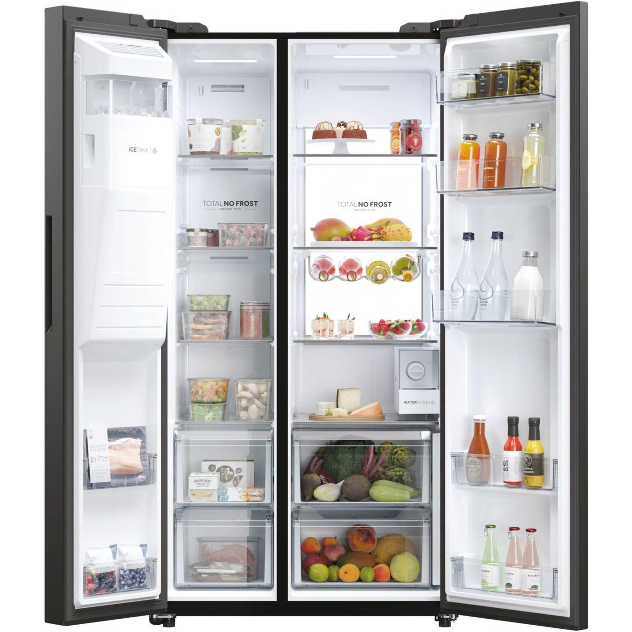 Voir la diapositive 2 : HAIER Réfrigérateur américain hsw79f18dipt
