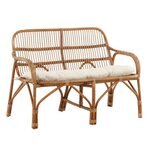 Paris Prix Canapé de Jardin 2 Places en Rotin  Nella  130cm Naturel