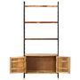 Voir la diapositive 3 : VIDAXL Bibliotheque 4 niveaux 80x30x180 cm Bois solide de recuperation