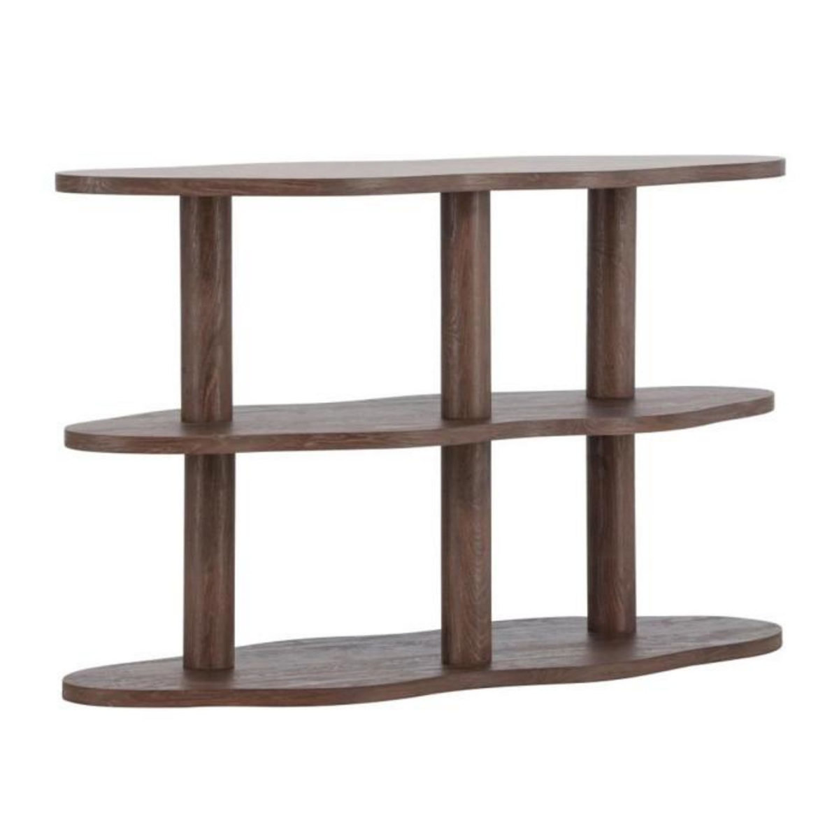 Paris Prix Étagère Ondulée 3 Niveaux  Moln  120cm Marron