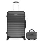 BLUESTAR BLUESTAR - LOT DE 2 - Valise grand format et vanity BRAZILIA. Coloris disponibles : Gris, Beige, Noir