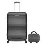 BLUESTAR BLUESTAR - LOT DE 2 - Valise grand format et vanity BRAZILIA. Coloris disponibles : Gris, Beige, Noir