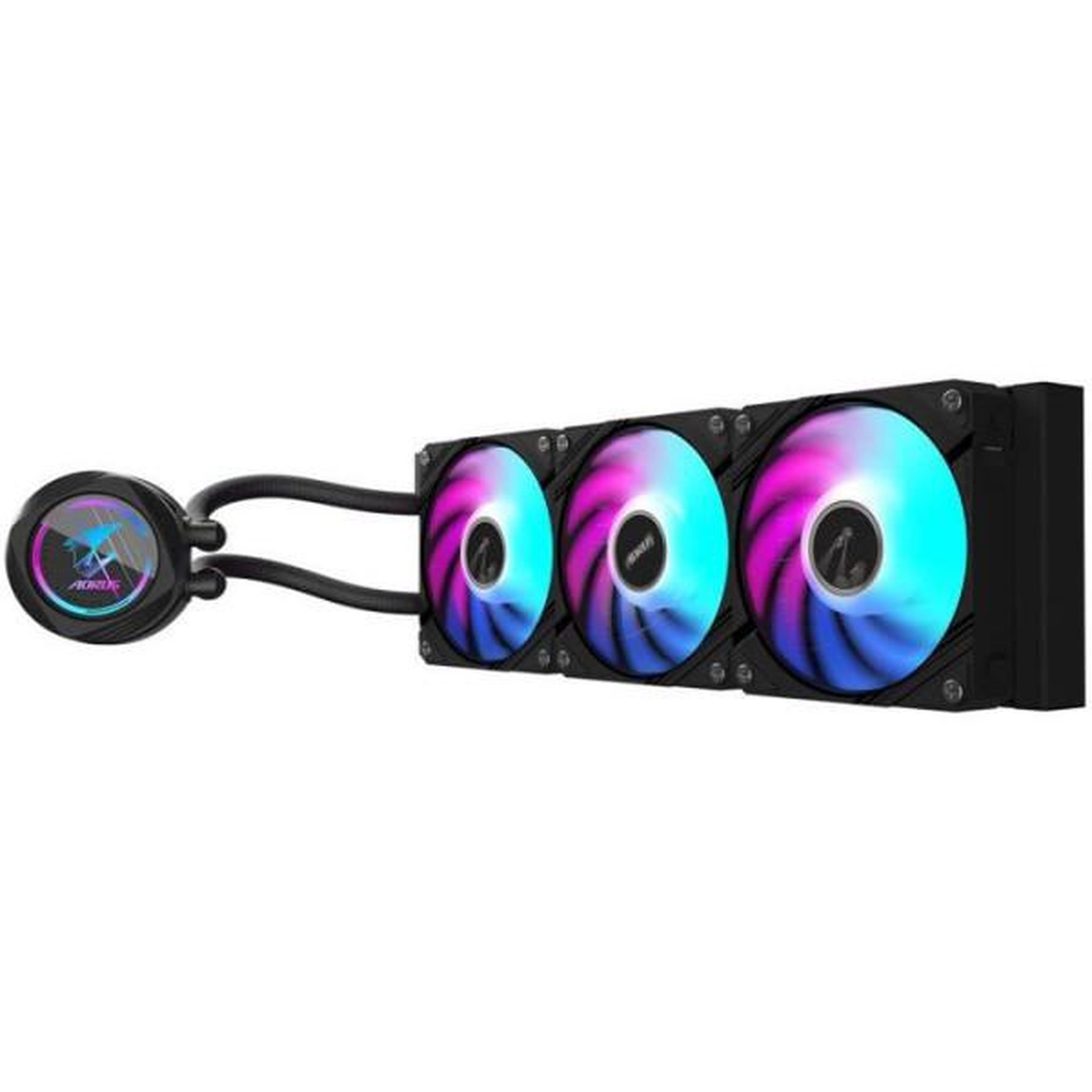 Voir la diapositive 3 : Gigabyte GIGABYTE - AORUS WATERFORCE II 360 - Refroidisseur liquide - 3 ventilateurs 120 mm