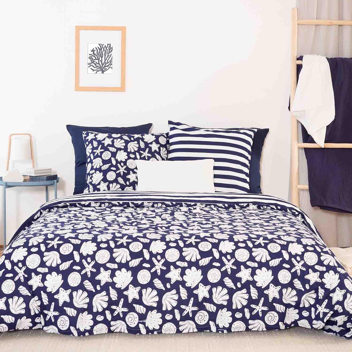 Home collection Parure housse de couette 100% coton 57fils capri