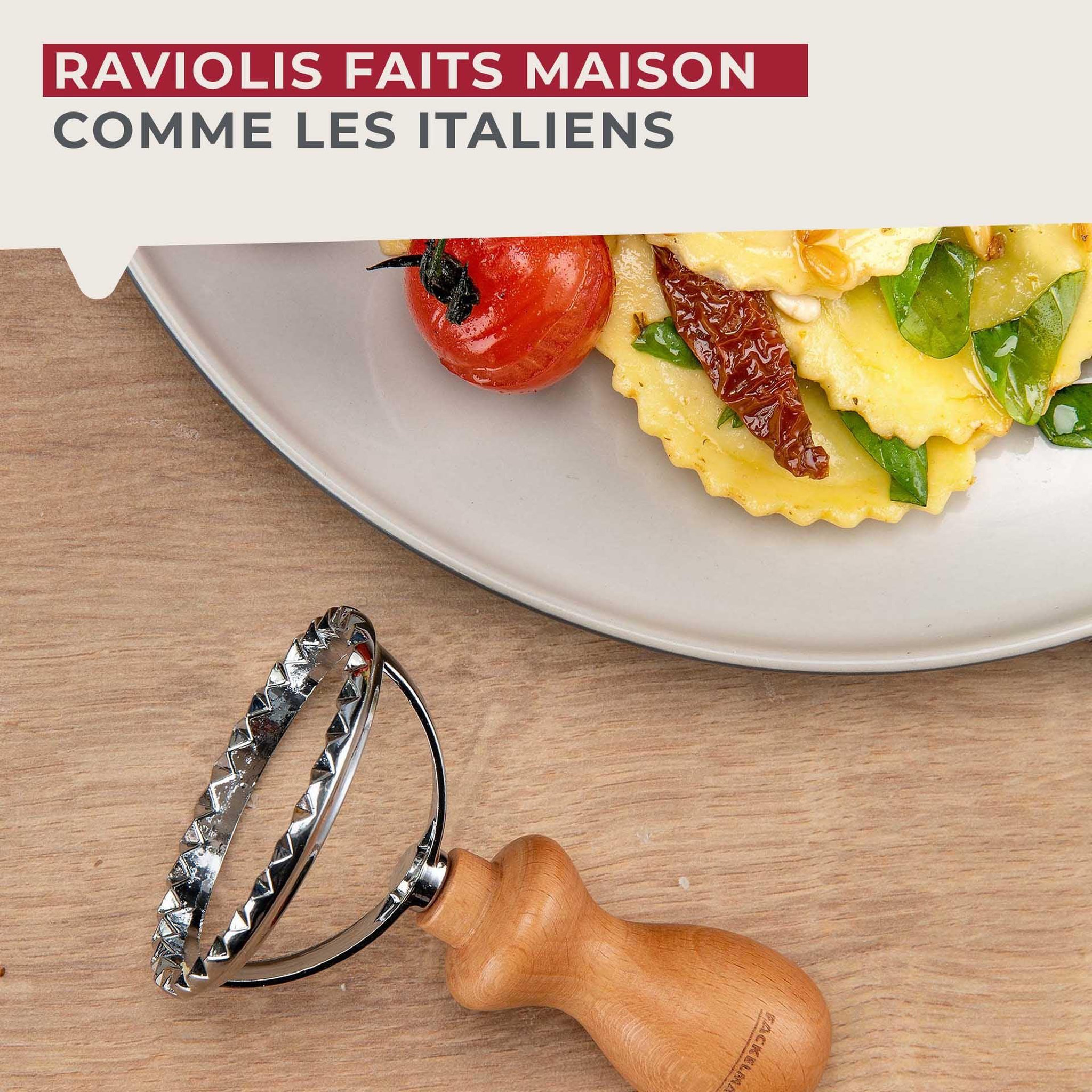 Voir la diapositive 4 : Fackelmann Emporte-pièce ravioli rond et cannelé 6,5 cm fackelmann pizza & pasta