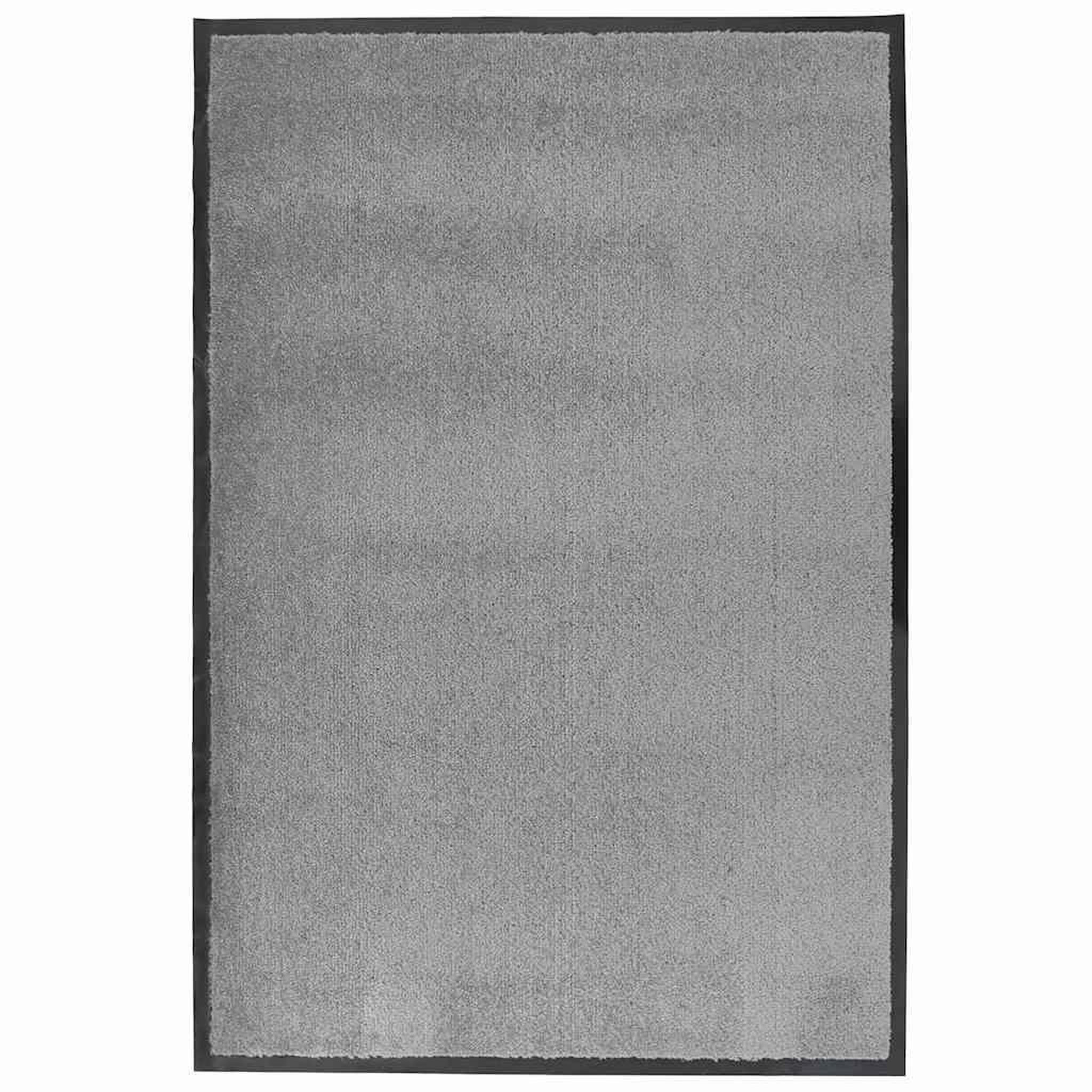 VIDAXL Paillasson gris 60x90 cm