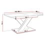 Voir la diapositive 4 : BEST MOBILIER Buriti - table à manger extensible - blanc et chêne clair - 4 à 6 personnes