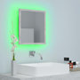 Voir la diapositive 5 : VIDAXL Miroir a LED de salle de bain Gris beton 40x8,5x37 cm Acrylique