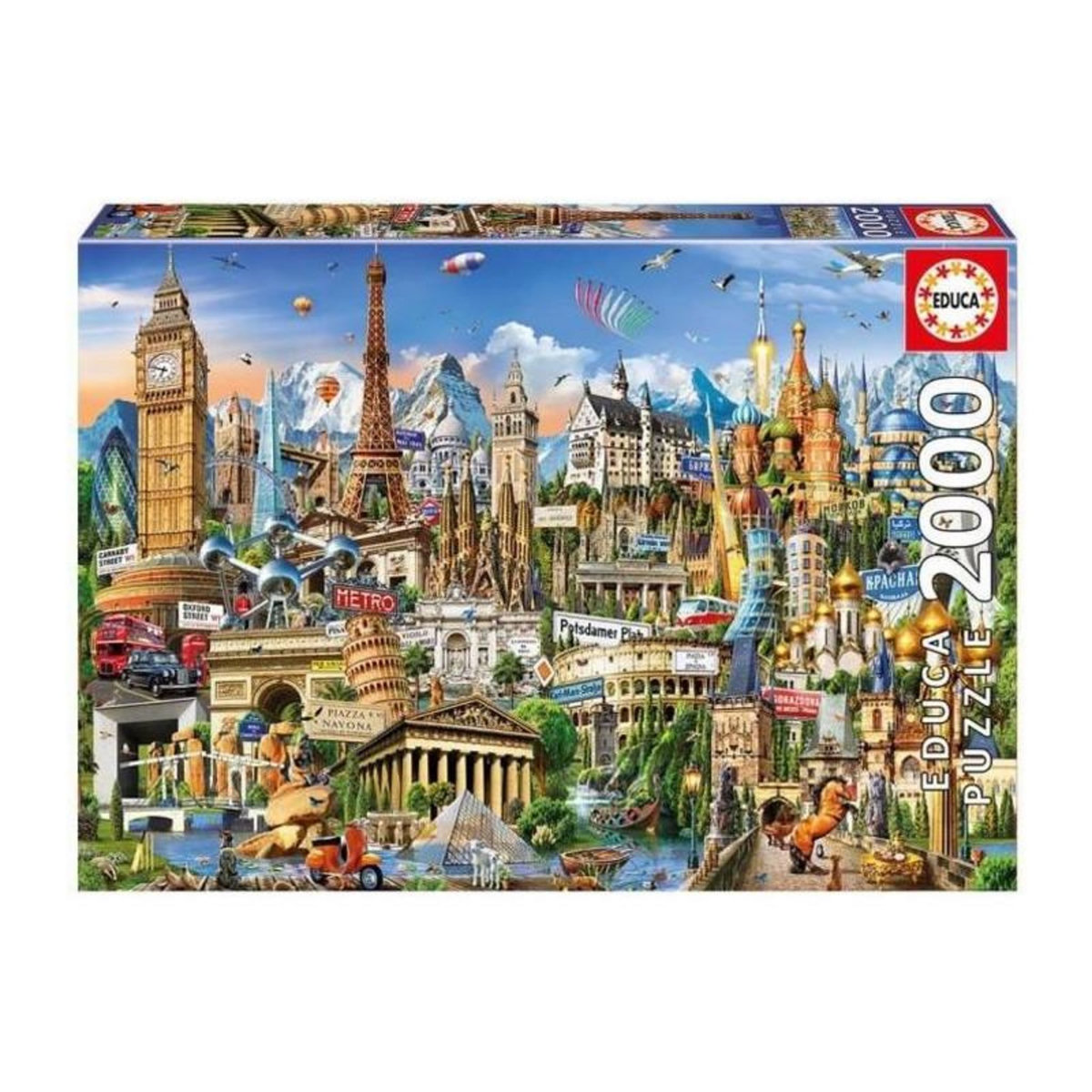 EDUCA EDUCA Puzzle 2000 pieces Symboles D'Europe