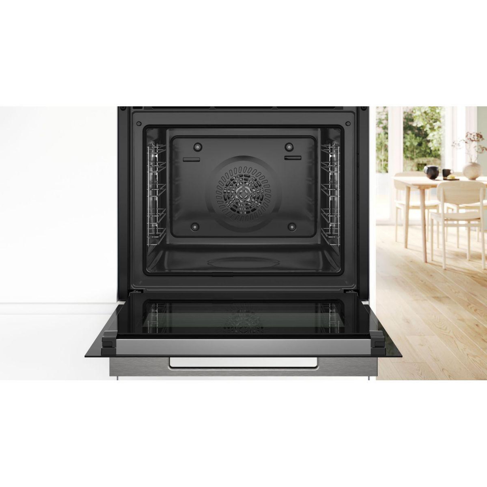 Voir la diapositive 3 : BOSCH Four encastrable hbg7741b1 - hydrolyse - pyrolyse - chaleur pulsée - porte froide - série 8 - air fry - wifi