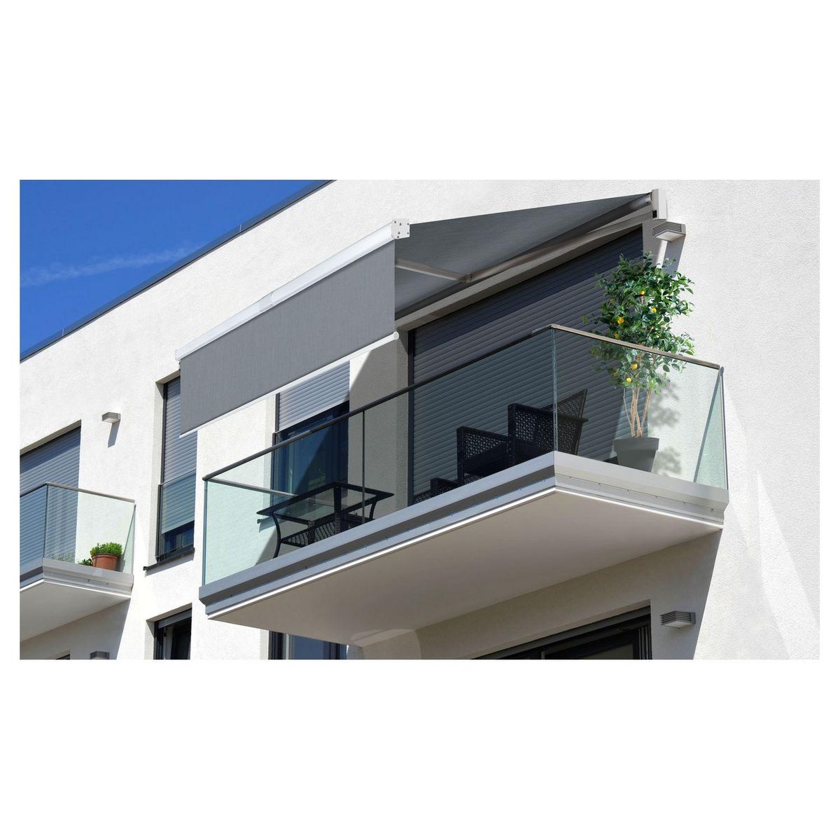 Inkazen Store banne vertical gris 3x2m MILANO