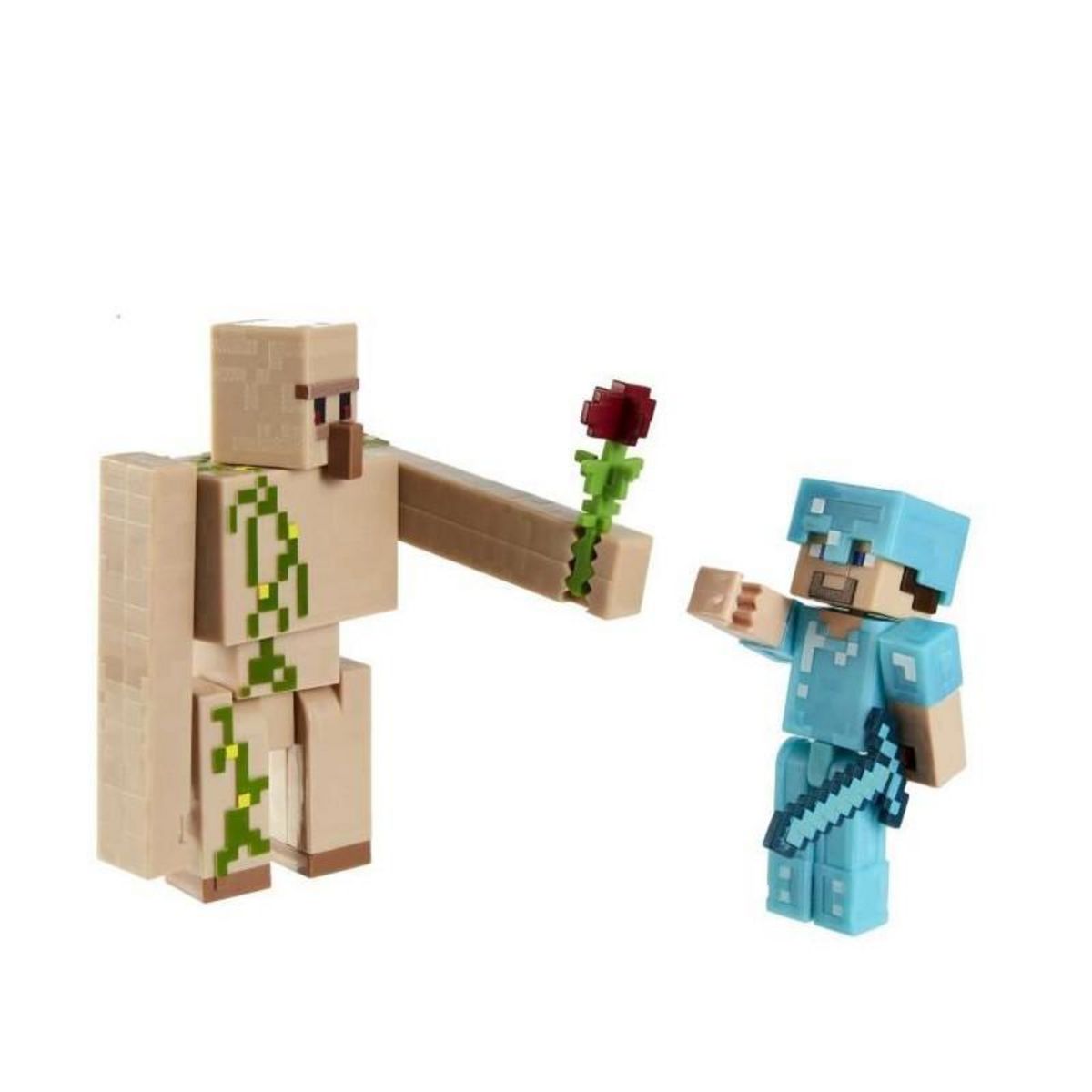 MATTEL Assortiment Coffret Minecraft Créer-Un-Bloc - Figurines 8cm - 6 Ans Et + - MINECRAFT - GTT53 - modele aléatoire