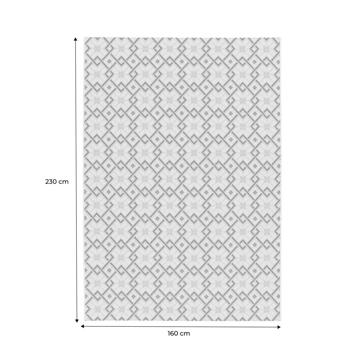 SWEEEK Tapis intérieur/extérieur vintage crème beige bleu Angie