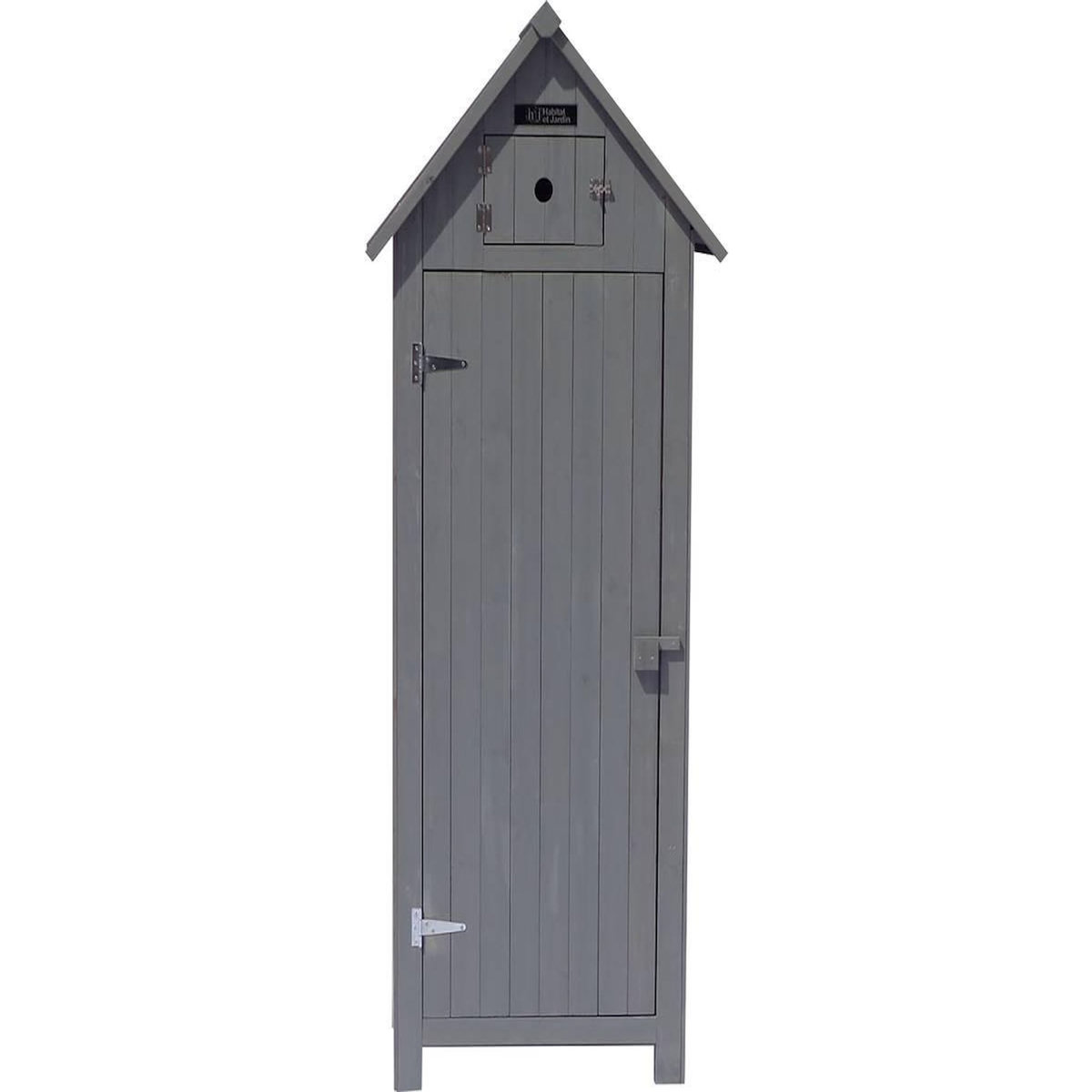 Habitat et Jardin Armoire de jardin  Cabanon  - 77 x 54.5 x 179 cm - Anthracite