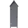 Voir la diapositive 2 : Habitat et Jardin Armoire de jardin  Cabanon  - 77 x 54.5 x 179 cm - Anthracite