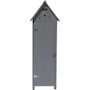 Voir la diapositive 2 : Habitat et Jardin Armoire de jardin  Cabanon  - 77 x 54.5 x 179 cm - Anthracite