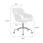 Voir la diapositive 6 : SWEEEK Chaise de bureau à roulettes, Jim, L 60 x P 62 x H 89 / 99cm.
