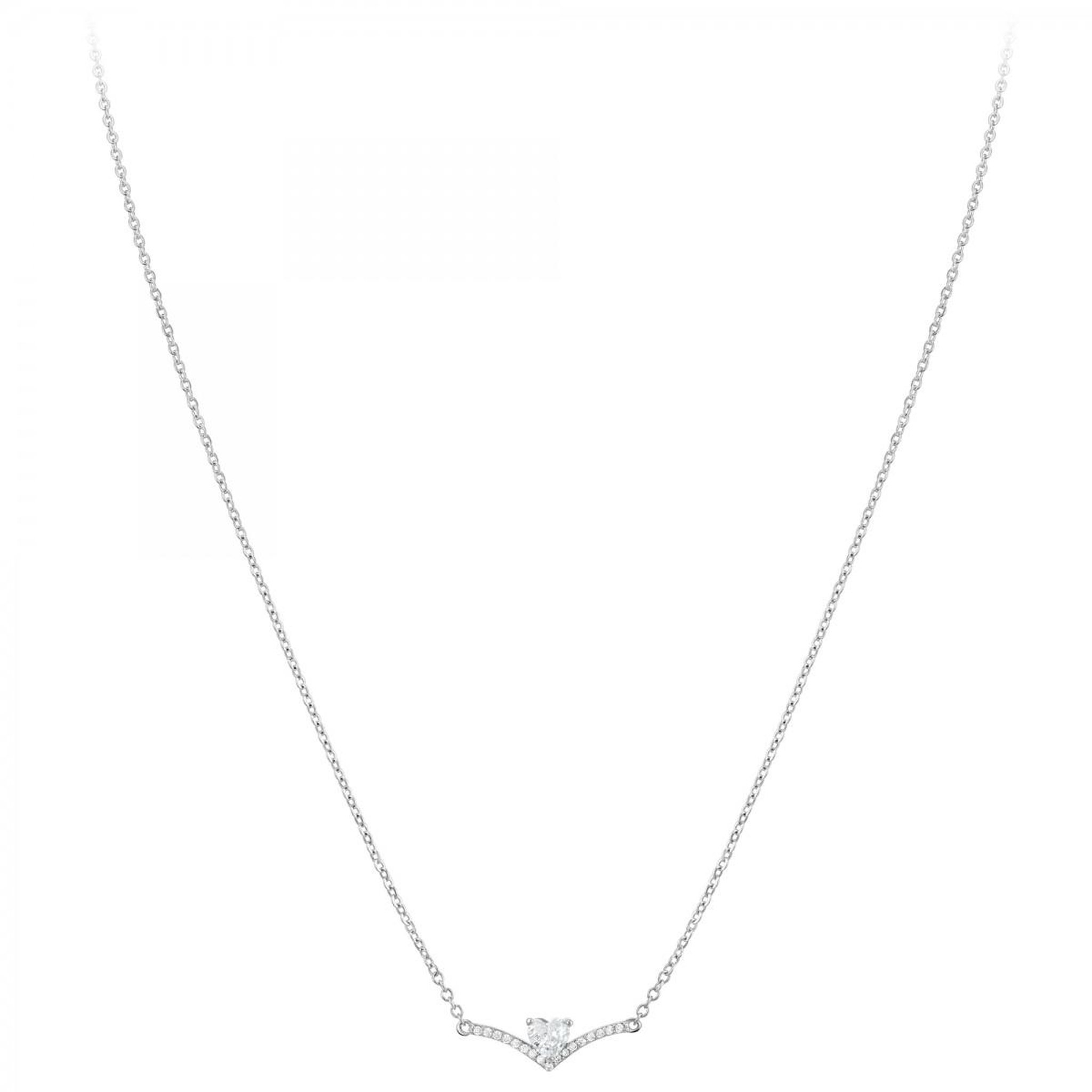 Voir la diapositive 3 : SC CRYSTAL Collier cœur SC Crystal orné de zirconium