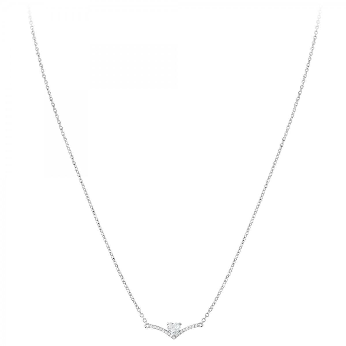 SC CRYSTAL Collier cœur SC Crystal orné de zirconium