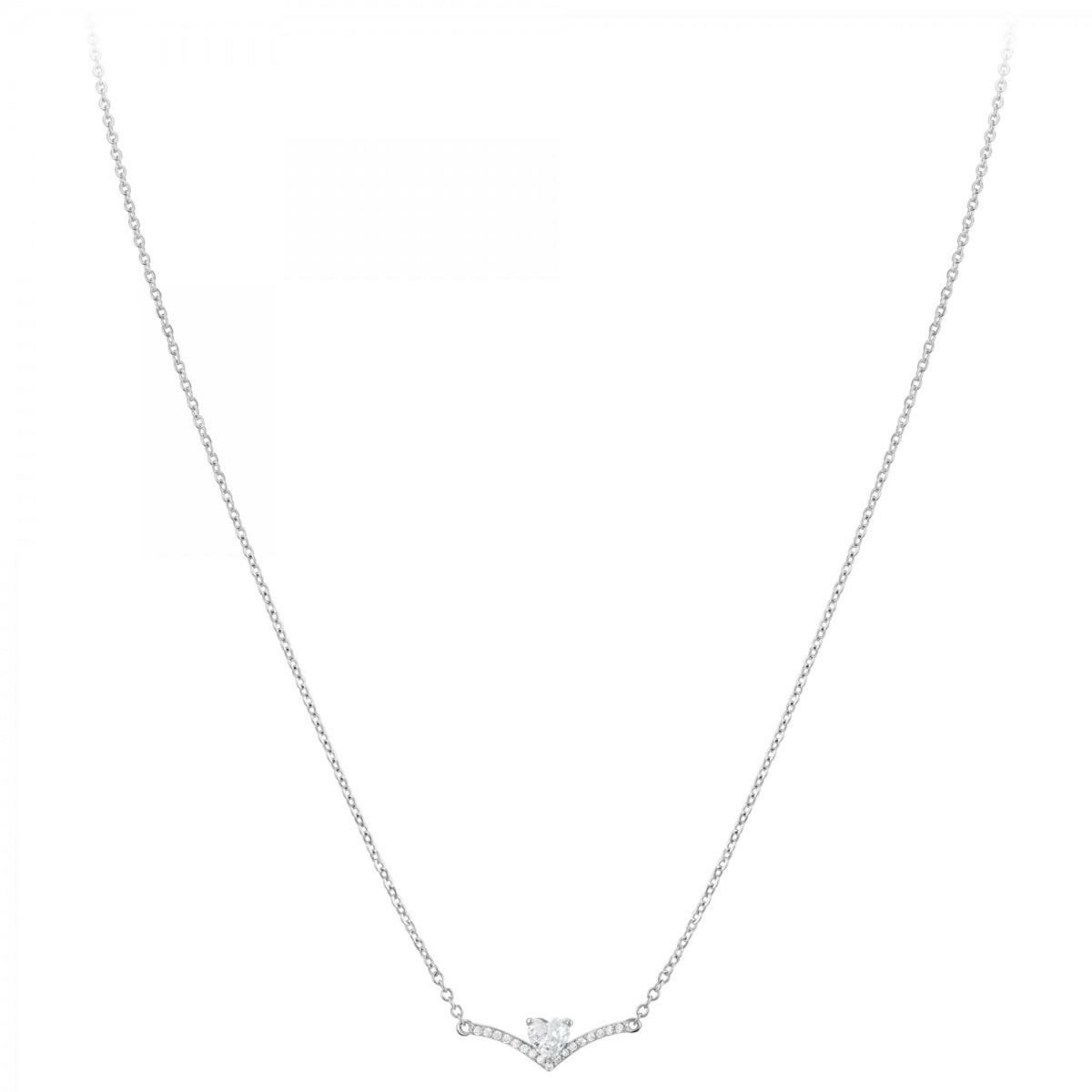 SC CRYSTAL Collier cœur SC Crystal orné de zirconium
