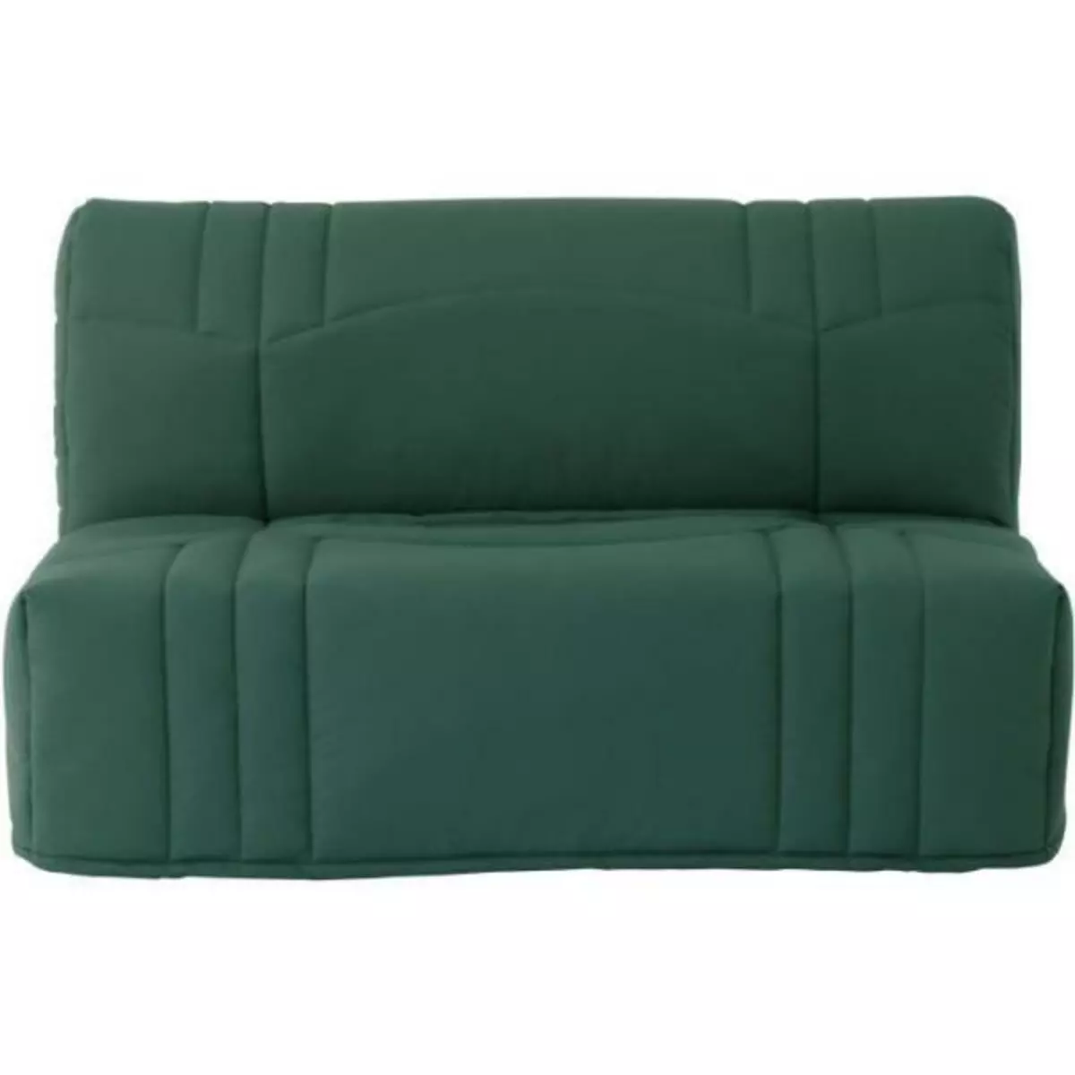 MARKET24 Banquette BZ DREAM - Tissu 100% Coton vert foret - Couchage 140x190 cm - Confort moelleux