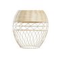 Voir la diapositive 4 : MARKET24 Suspension DKD Home Decor Métal Blanc Marron Clair Rotin 50 W (30 x 30 x 38 cm)