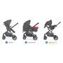 Voir la diapositive 3 : CHICCO Pack urban plus (poussette + nacelle transformable + auto-fix fast) Red Wave