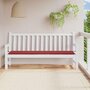 Voir la diapositive 1 : VIDAXL Coussin de banc de jardin rouge bordeaux 200x50x3 cm