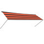 Voir la diapositive 4 : VIDAXL Auvent retractable avec LED 300x150 cm Orange et marron