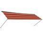 Voir la diapositive 4 : VIDAXL Auvent retractable avec LED 300x150 cm Orange et marron
