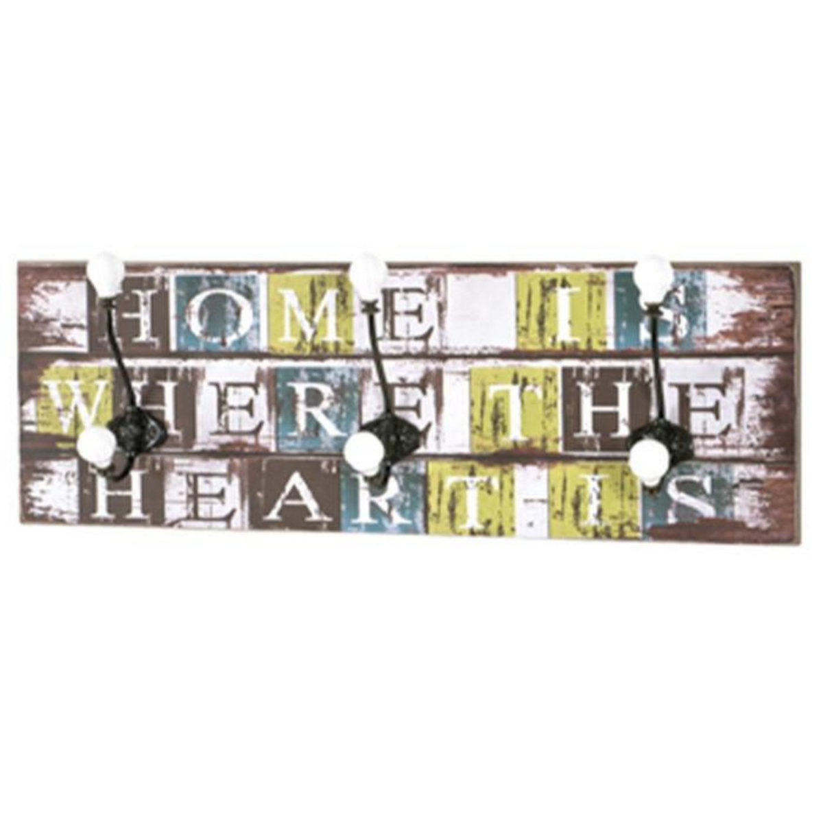 Paris Prix Patère Murale 3 Crochets  Home  60cm Multicolore