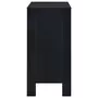 VIDAXL Table de bar avec etagere Noir 110x50x103 cm