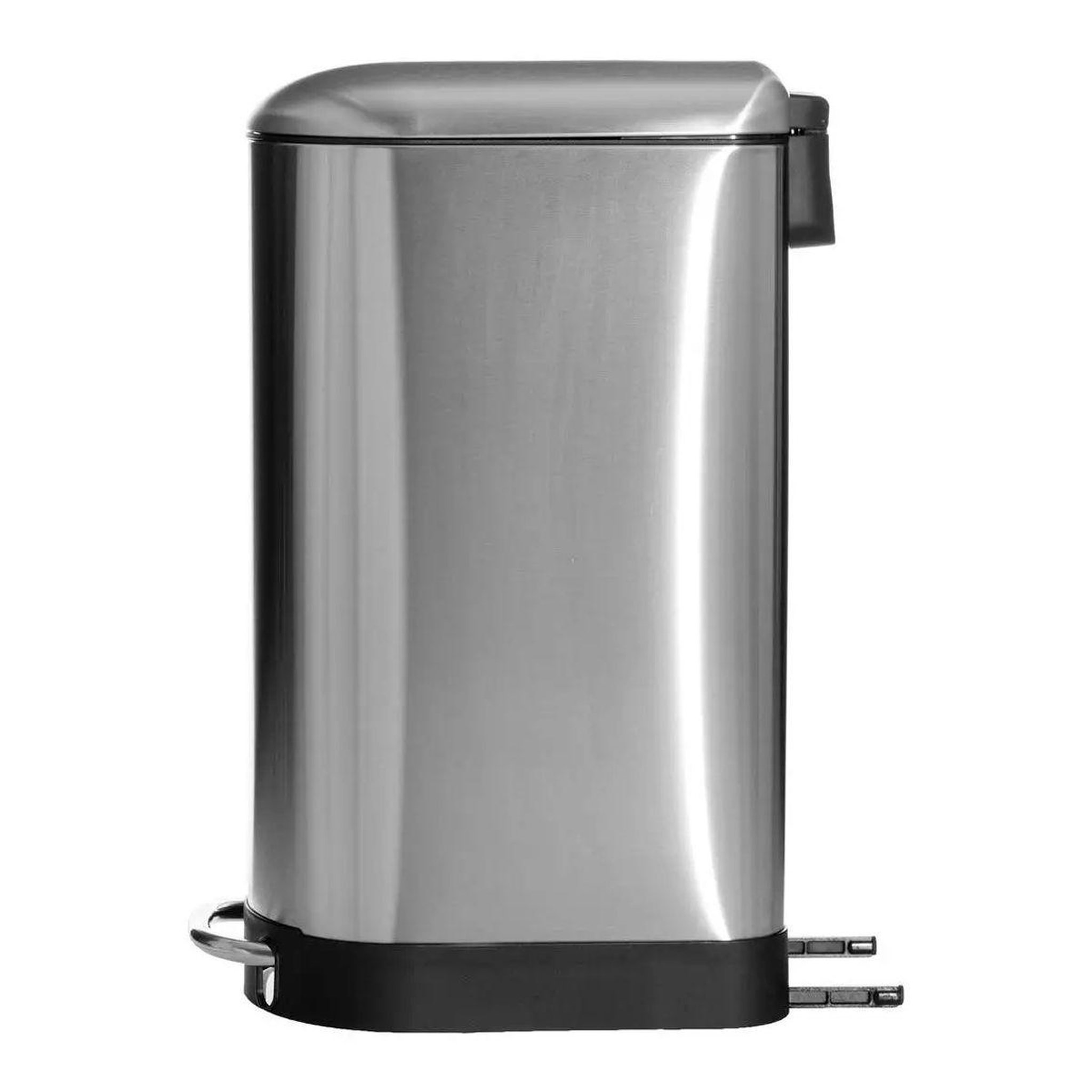 Voir la diapositive 4 : FIVE Poubelle de cuisine fine en inox  ariane  30l argent