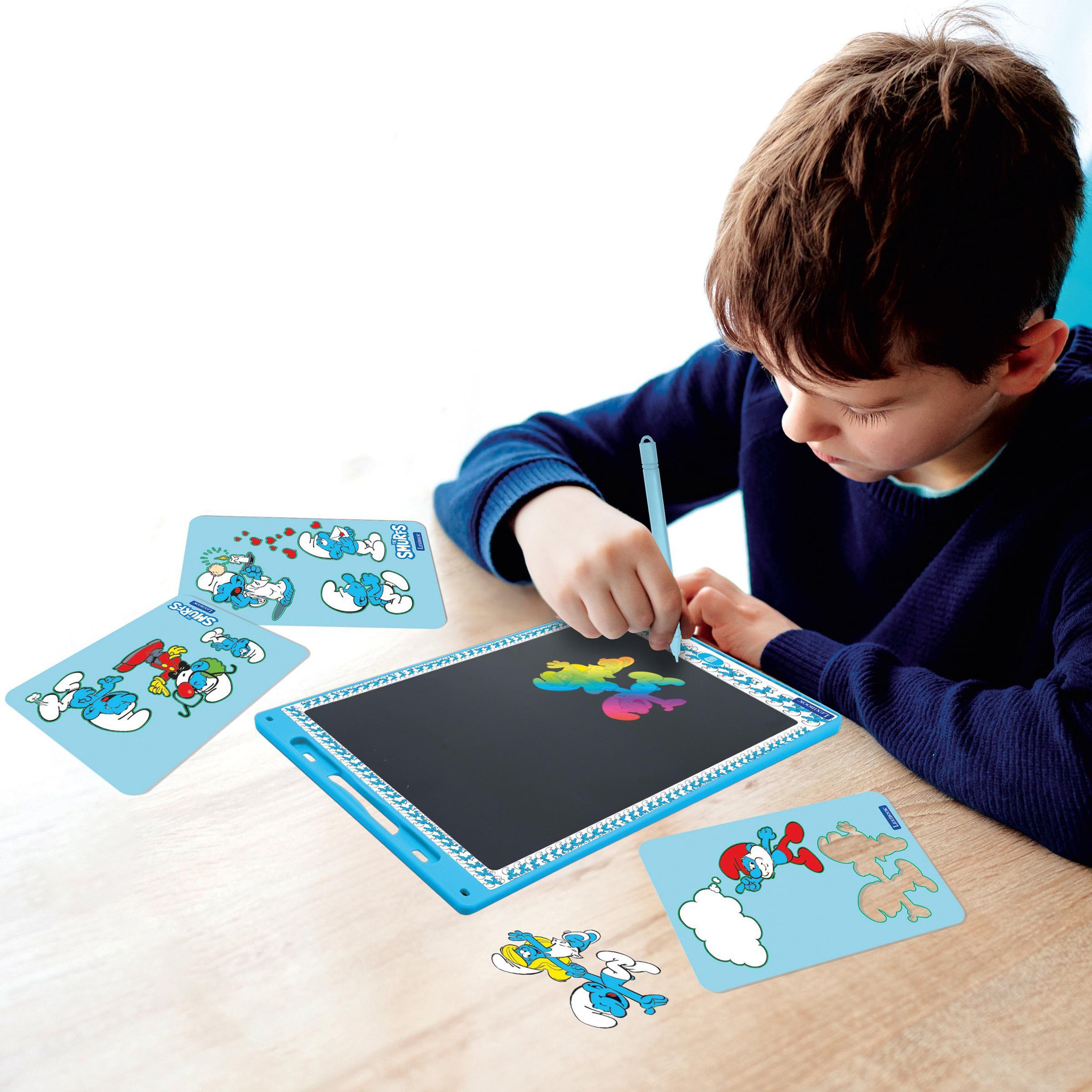 Voir la diapositive 6 : Lexibook Tablette à Dessins électronique multicolore Schtroumpfs