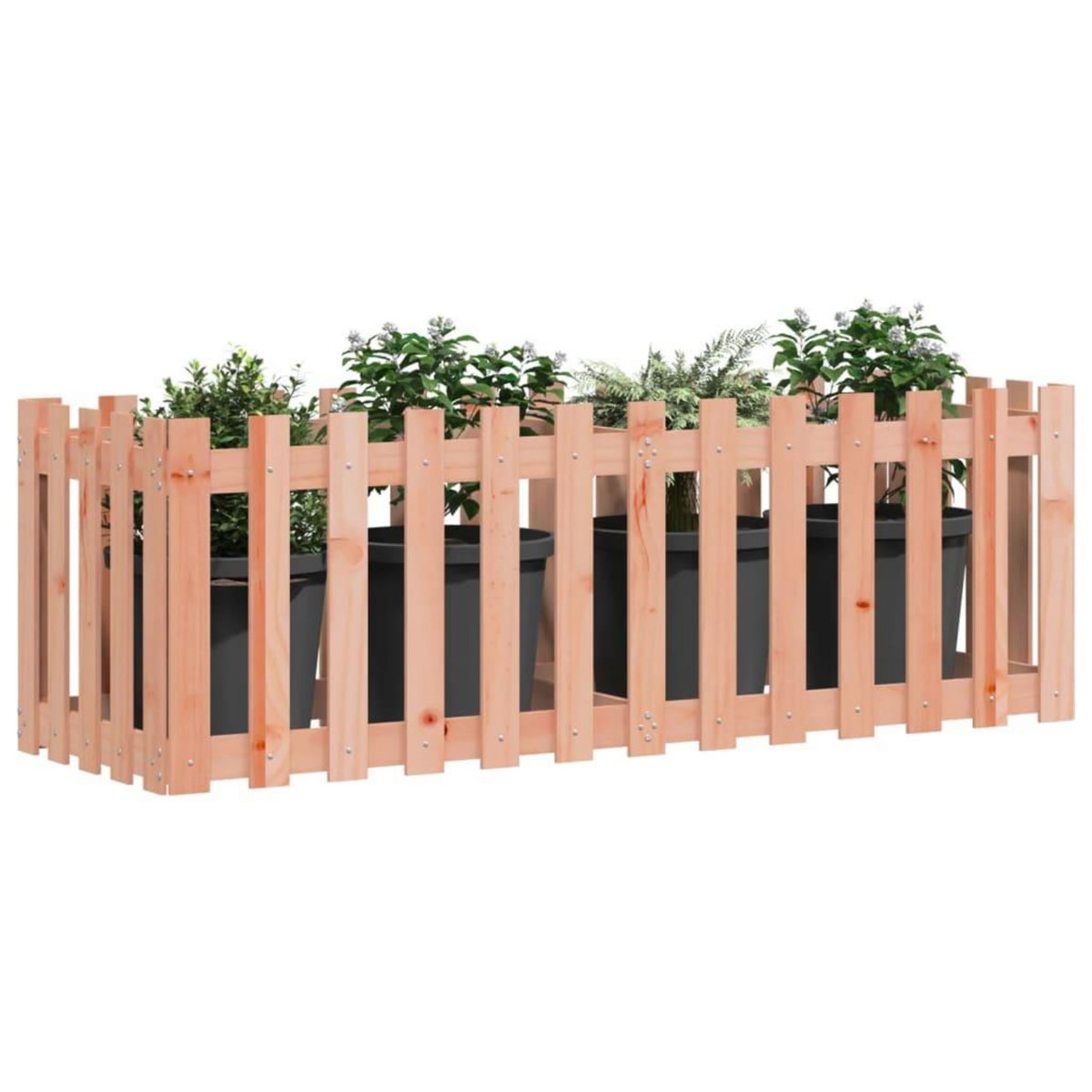 VIDAXL Lit sureleve de jardin design de cloture bois douglas massif