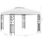 Voir la diapositive 6 : VIDAXL Tonnelle avec guirlande lumineuse a LED 3x3 m Blanc