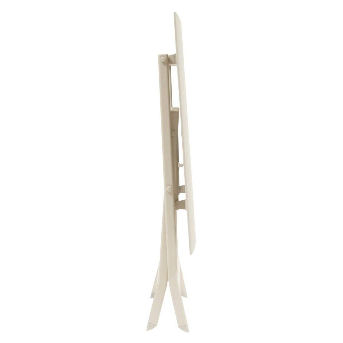 HESPERIDE Table de jardin pliante carrée 2 places AZUA - Epeautre et argile