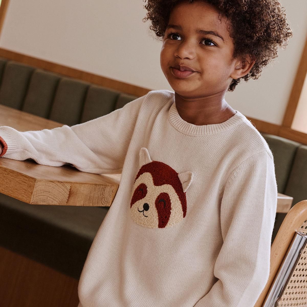 Petit Béguin Pull enfant en tricot Gustin