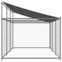 Voir la diapositive 5 : VIDAXL Cage pour chien avec toit et porte gris 6x2x2 m acier galvanise