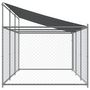 Voir la diapositive 5 : VIDAXL Cage pour chien avec toit et porte gris 6x2x2 m acier galvanise