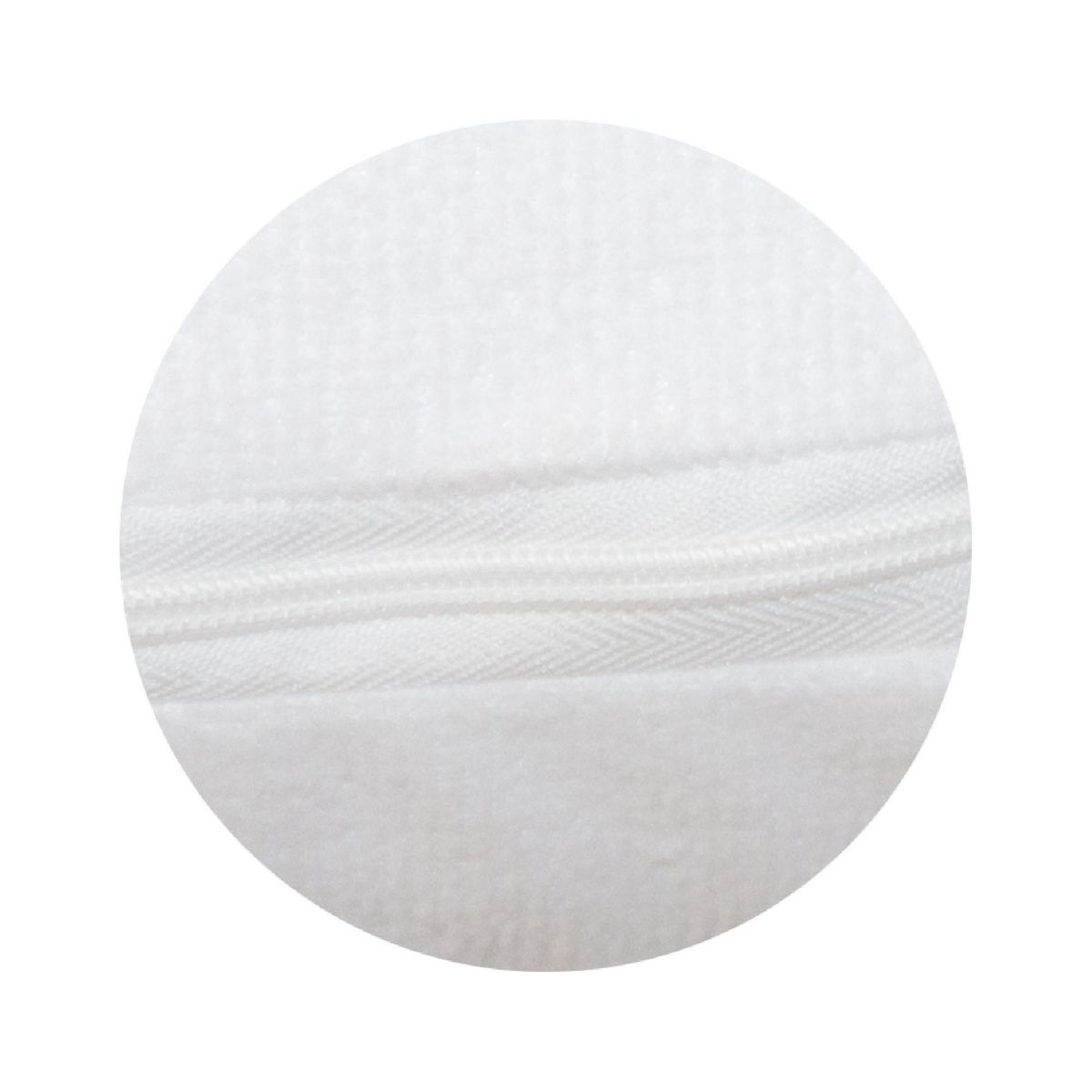 BABYCALIN Alèse bébé 60 x 120 cm en avec zippe - 100% polyester imperméable - Blanc