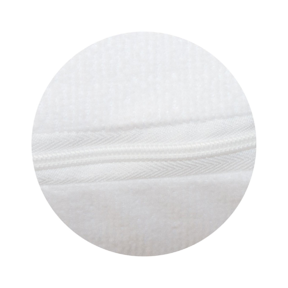 BABYCALIN Alèse bébé 60 x 120 cm en avec zippe - 100% polyester imperméable - Blanc